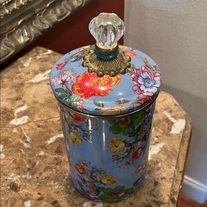 VTG MacKenzie-Childs Floral Multicolor Canister